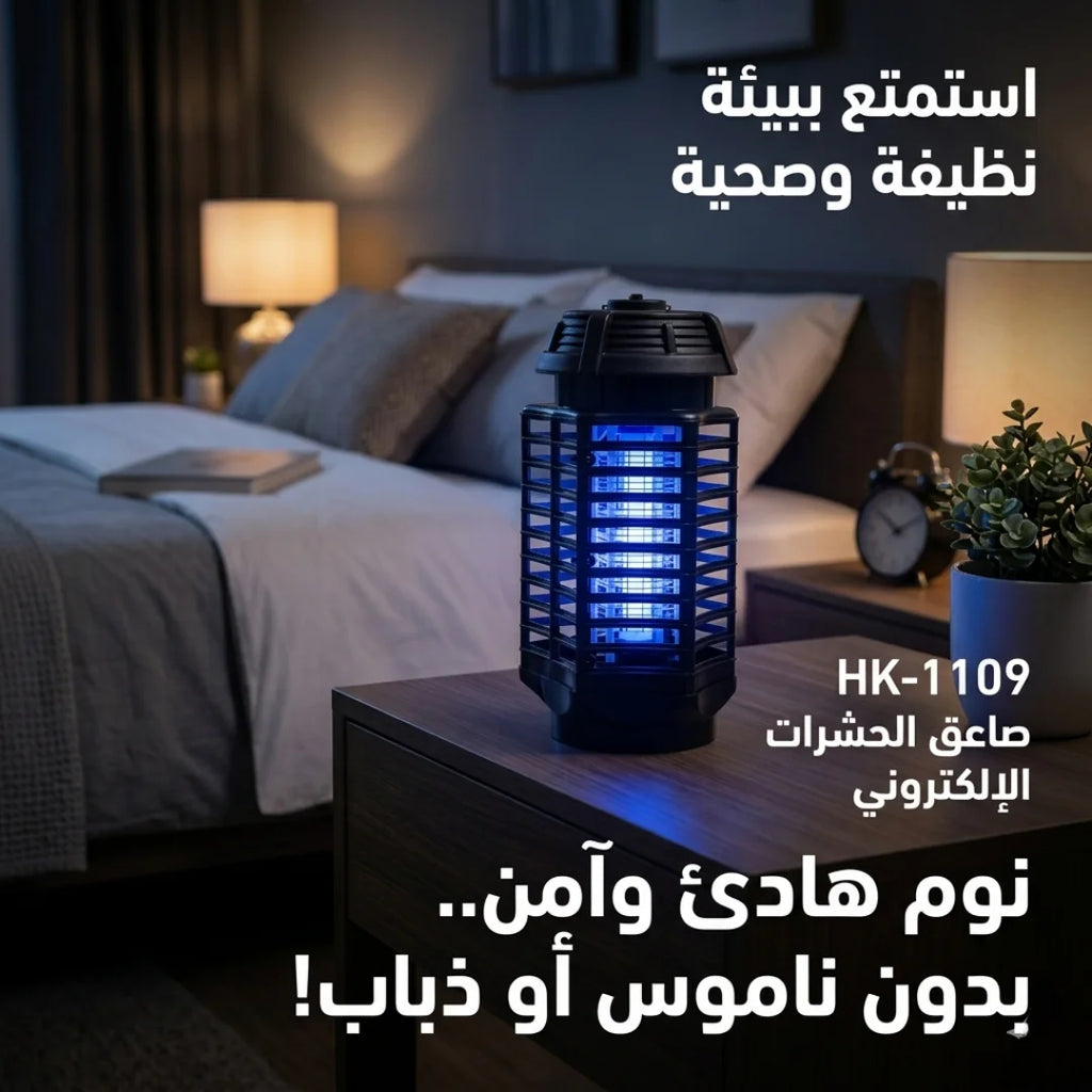 صاعق الناموس والحشرات المعلق  بتقنية uv